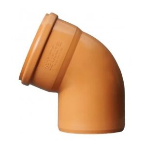Kolano kanalizacyjne zewnętrzne PCV PP 160/67°