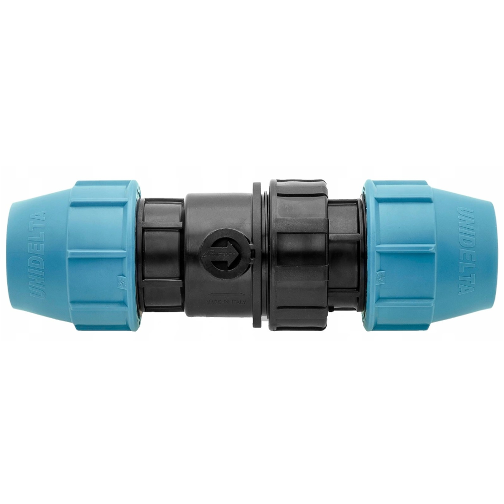 Zawór zwrotny do rur PE 25x25 skręcany do wody PN16