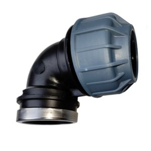Kolano do rur PE 50x6/4" (1.1/2) GW 90° PN10