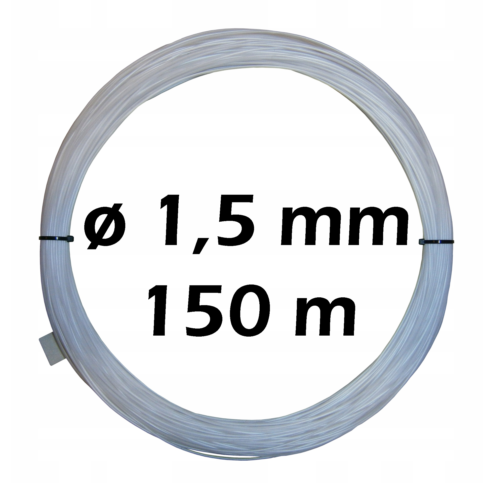 Żyłka gospodarcza techniczna studniarska do mocowania filtrów 1,5 mm 150m