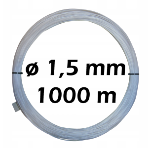 Żyłka gospodarcza techniczna studniarska do mocowania filtrów 1,5 mm 1000m