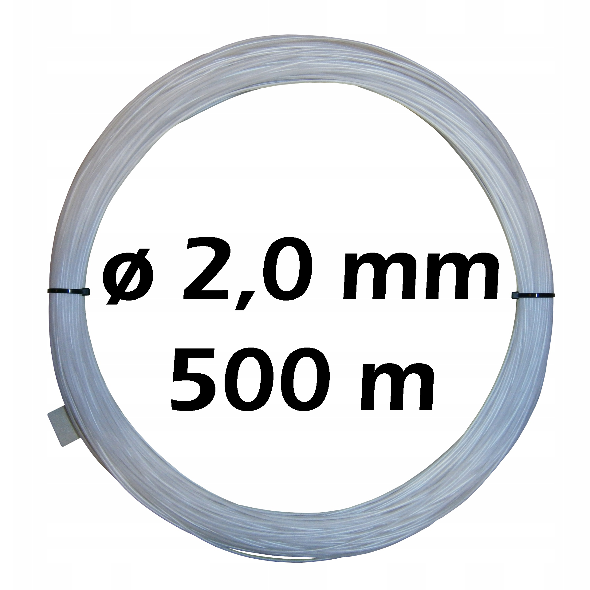 Żyłka gospodarcza techniczna studniarska do mocowania filtrów 2,0 mm 500m