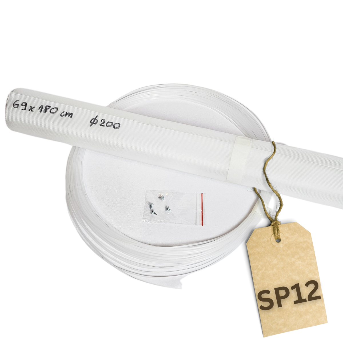 Uniwoda Siatka studniarska do filtra wody pompy SP12 69cmx180cm + ŻYŁKA 30m